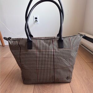 Lauren Ralph Lauren Plaid Tote Bag | Shoulder Bag | Classic Preppy Work Purse